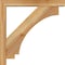 Ekena Millwork Imperial Block Rough Sawn Bracket w/ Offset Brace, Western Red Cedar, 4"W x 22"D x 22"H BKT0402X22X22IMP05RWR - alternate 2